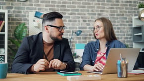 two people career conversation